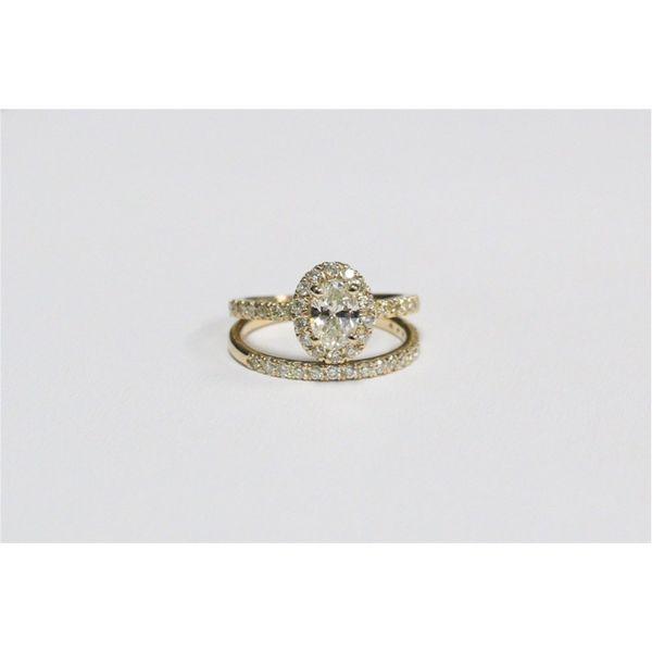 14kt Yellow Gold Diamond 1.39tw Bridal Set J. Howard Jewelers Bedford, IN