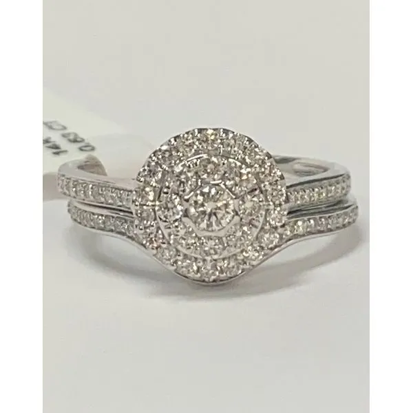 White Gold Diamond Bridal Set J. Howard Jewelers Bedford, IN