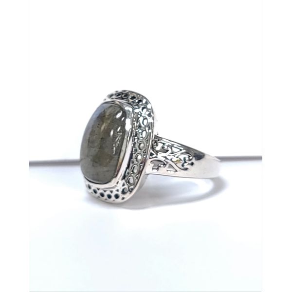 Sterling Silver Labradorite Fashion Ring Image 2 J. Howard Jewelers Bedford, IN