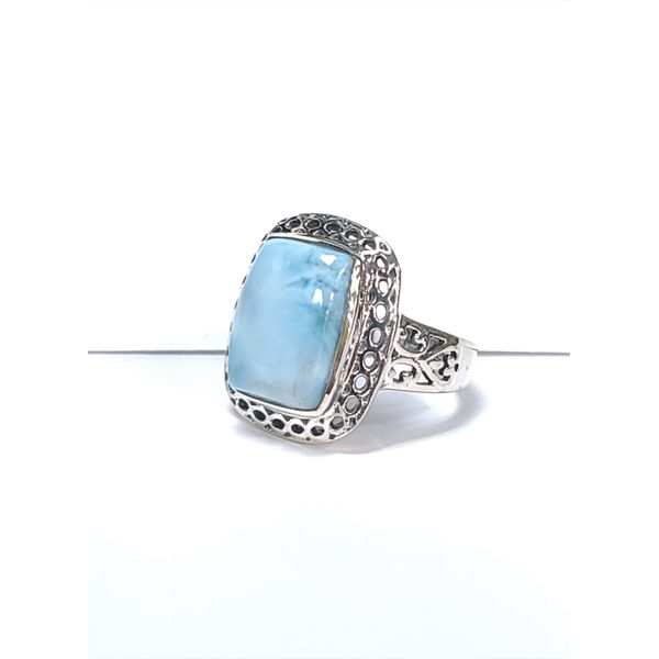 Sterling Silver Larimar Fashion Ring Image 2 J. Howard Jewelers Bedford, IN