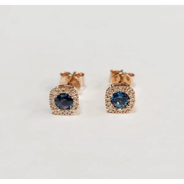 London Blue Topaz Stud Earrings J. Howard Jewelers Bedford, IN