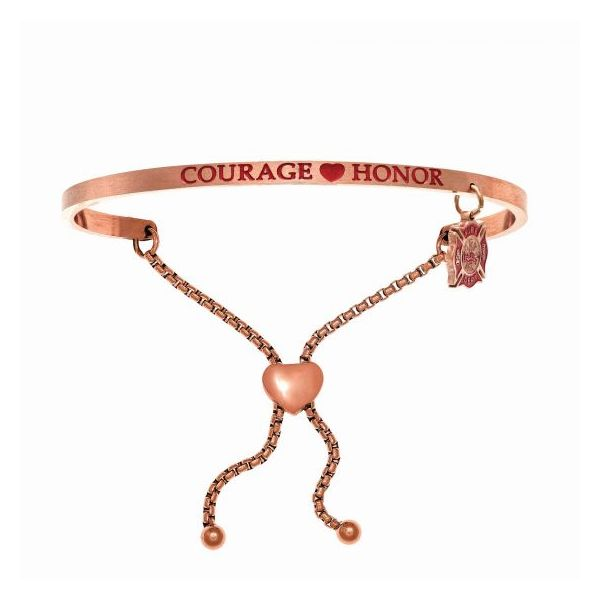 "Courage, Honor" Firefighter Intuitions Bracelet J. Howard Jewelers Bedford, IN