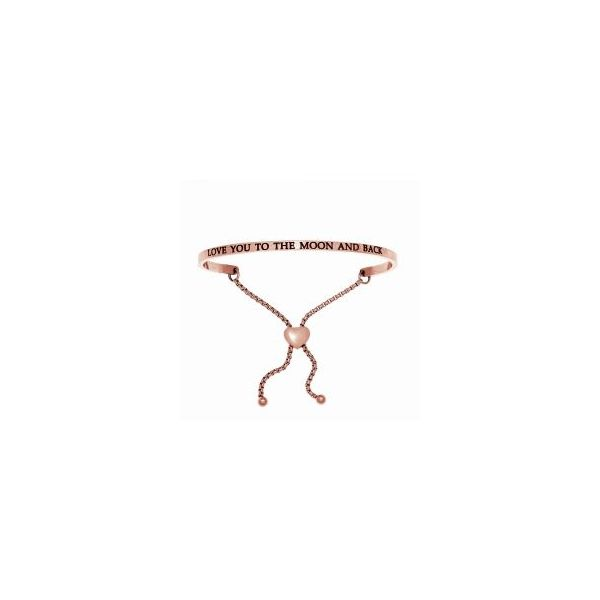 "Love You to the Moon and Back" Rose Tone Intuitions Bracelet J. Howard Jewelers Bedford, IN