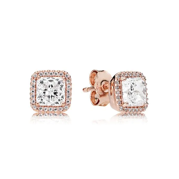 Pandora Rose Stud Earrings  J. Howard Jewelers Bedford, IN