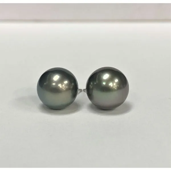 Tahitian Pearl Stud Earrings J. Howard Jewelers Bedford, IN