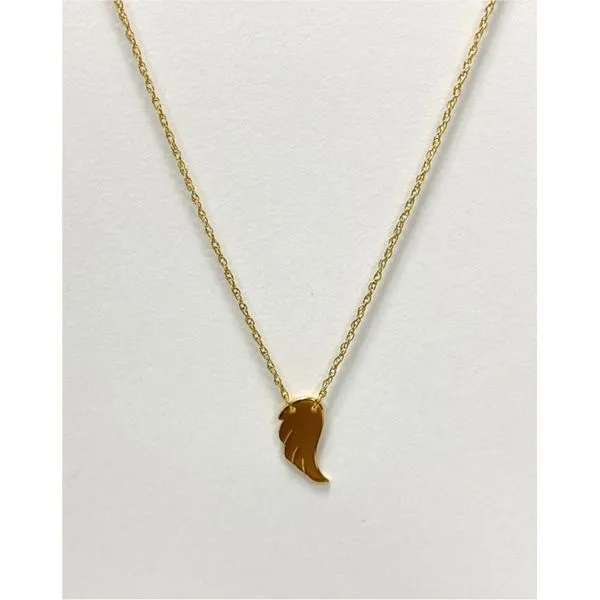 14kt Yellow Gold Angel Wing Pendant J. Howard Jewelers Bedford, IN