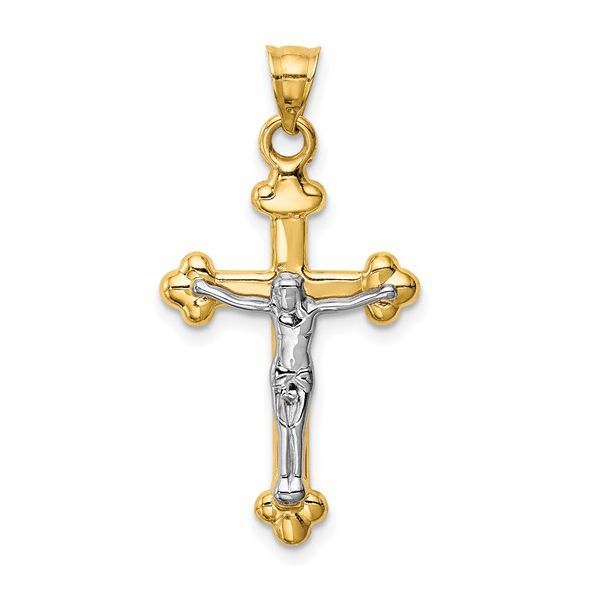 14kt Two Tone Gold Crucifix J. Howard Jewelers Bedford, IN