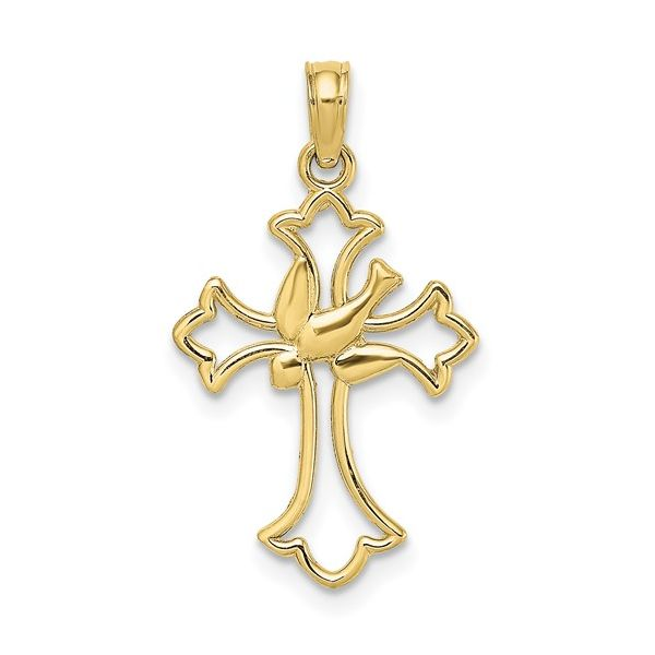 10kt Yellow Gold Cross Pendant J. Howard Jewelers Bedford, IN