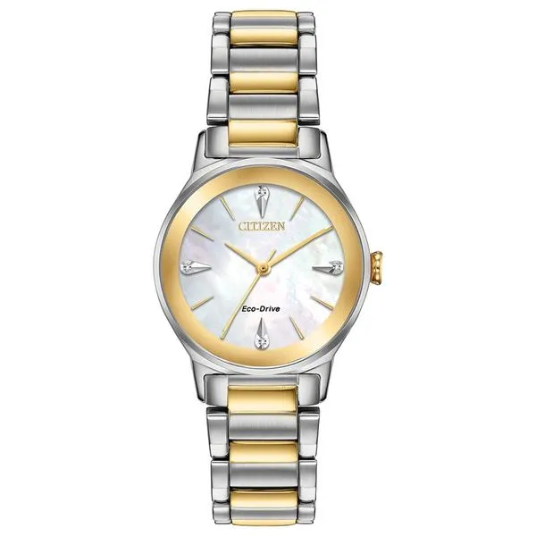 Ladies Eco-Drive Mother Of Pearl Dial Citizen Watch J. Howard Jewelers Bedford, IN