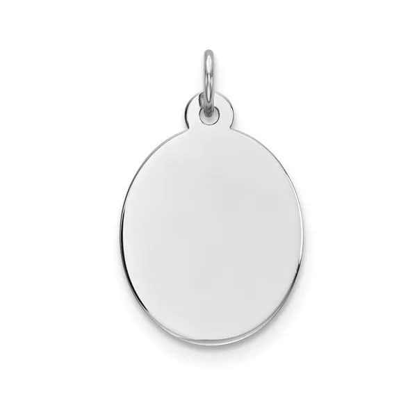 Sterling Silver Engravable Oval Disc  J. Howard Jewelers Bedford, IN