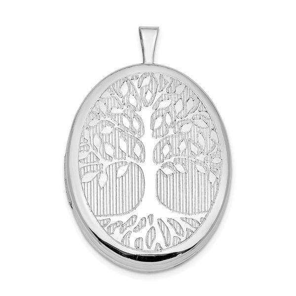 Sterling Silver Family Tree Oval Locket J. Howard Jewelers Bedford, IN