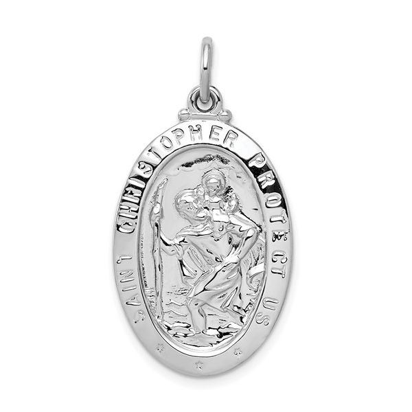 Sterling Silver St. Christopher Charm J. Howard Jewelers Bedford, IN