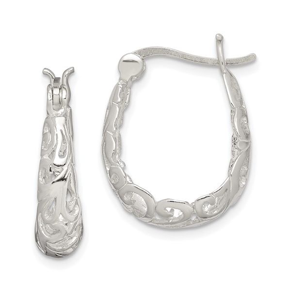 Sterling Silver Hoop Earrings J. Howard Jewelers Bedford, IN