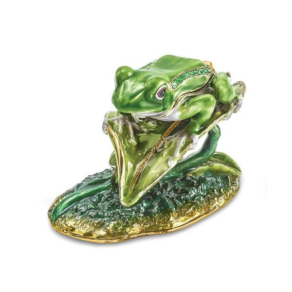 Green Frog Trinket Box J. Howard Jewelers Bedford, IN