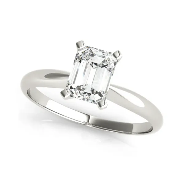 Emerald Solitaire Engagement Ring Jim Kryshak Jewelers Wausau, WI