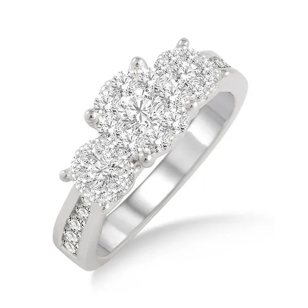 Cluster Engagement Ring Jim Kryshak Jewelers Wausau, WI