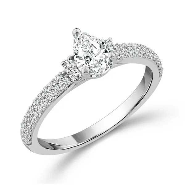 Pear Engagement Ring Jim Kryshak Jewelers Wausau, WI