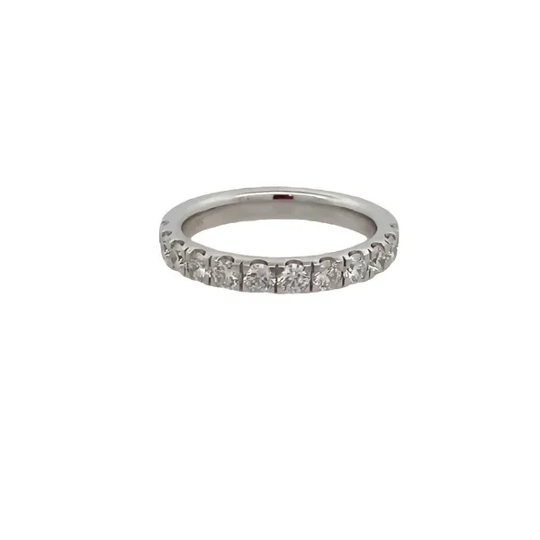 14K White Gold Prong Set Diamond Wedding Band Jim Kryshak Jewelers Wausau, WI