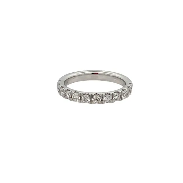 14K White Gold Prong Set Diamond Wedding Band Jim Kryshak Jewelers Wausau, WI