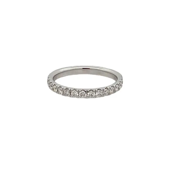 14K White Gold Prong Set Diamond Wedding Band Jim Kryshak Jewelers Wausau, WI