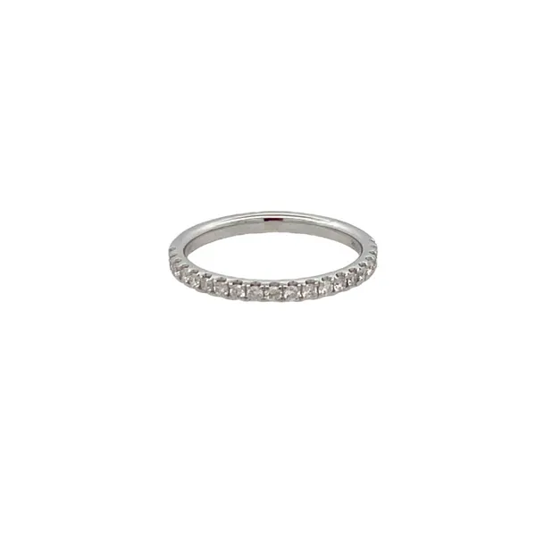 14K White Gold Prong Set Diamond Wedding Band Jim Kryshak Jewelers Wausau, WI