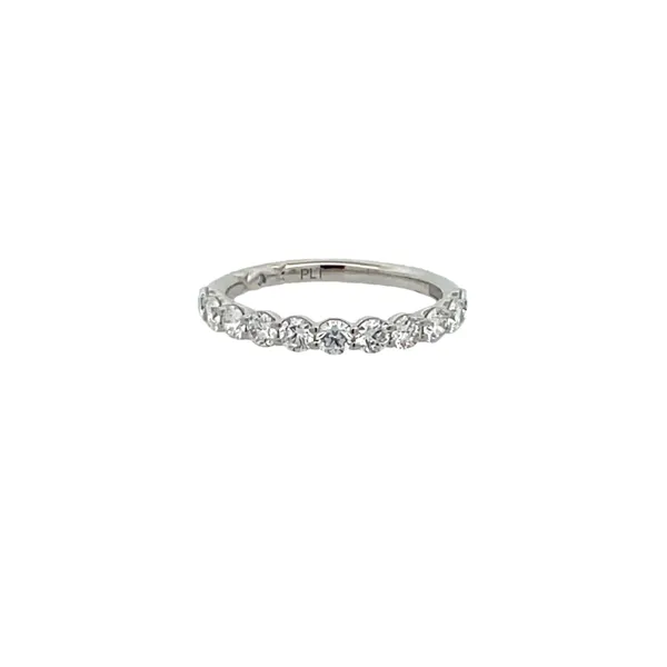 Platinum Shared Prong Diamond Wedding Band Jim Kryshak Jewelers Wausau, WI