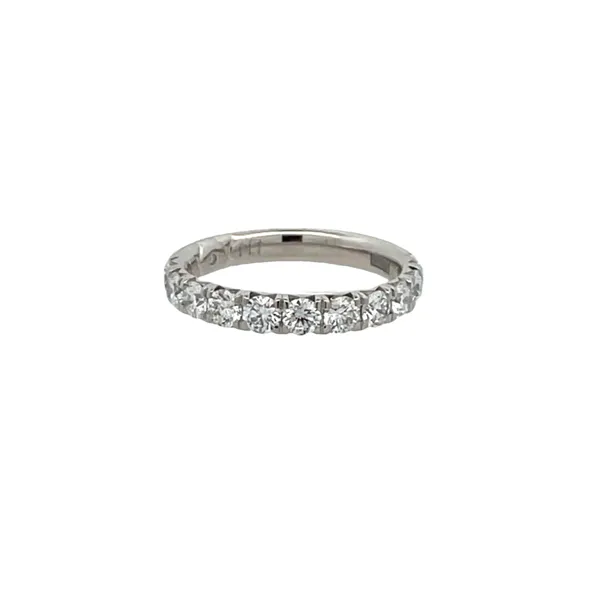 Platinum French Pave Diamond Wedding Band Jim Kryshak Jewelers Wausau, WI
