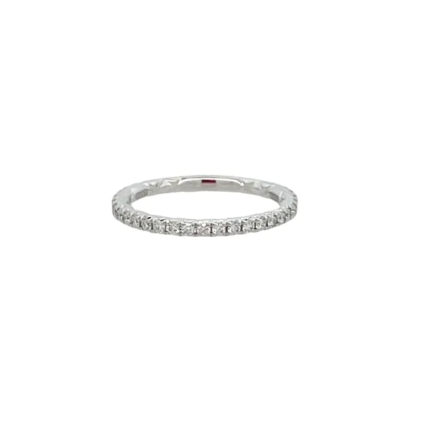 Platinum Pave Diamond Wedding Band Jim Kryshak Jewelers Wausau, WI