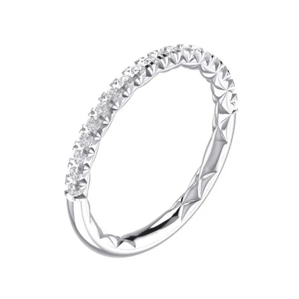 Platinum Pave Diamond Wedding Band Jim Kryshak Jewelers Wausau, WI