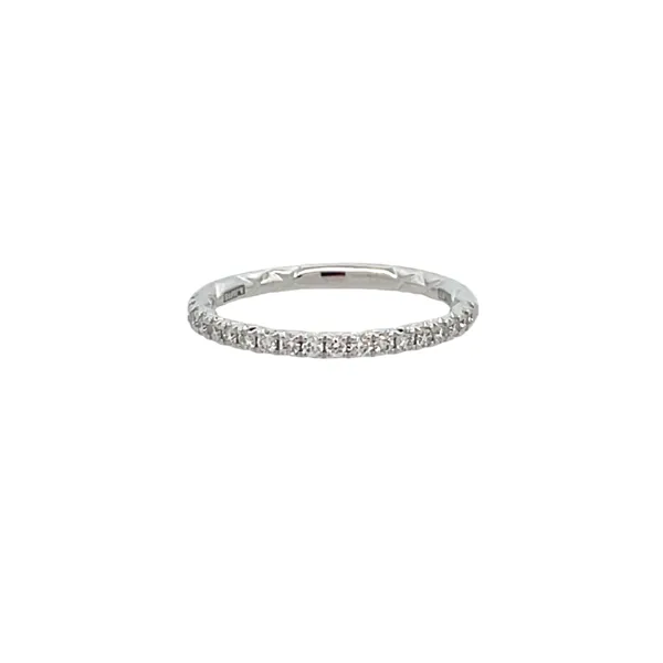 Platinum Pave Diamond Wedding Band Jim Kryshak Jewelers Wausau, WI