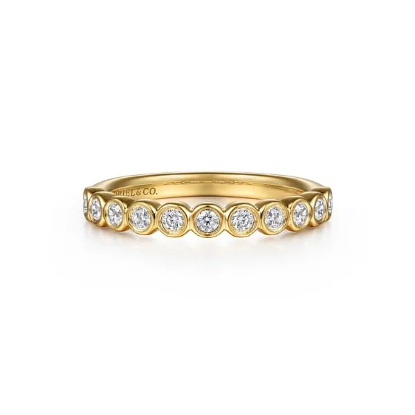 14K Yellow Gold Diamond Wedding Band Jim Kryshak Jewelers Wausau, WI