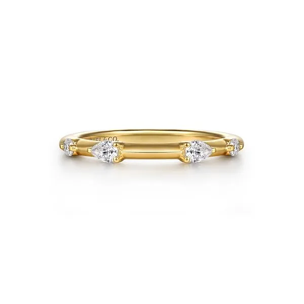 14K Yellow Gold Diamond Wedding Band Jim Kryshak Jewelers Wausau, WI