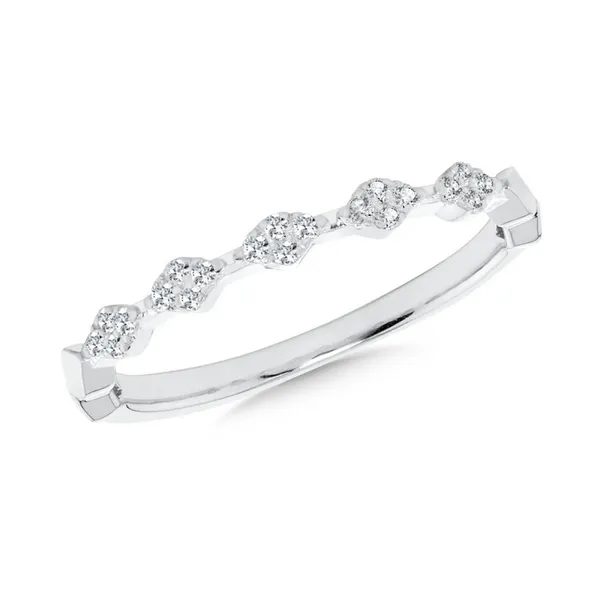Women's 10K White Gold Stackable Diamond Fashion Ring Jim Kryshak Jewelers Wausau, WI