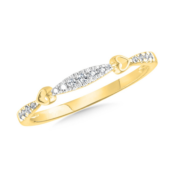10K Yellow Gold Stackable Diamond Fashion Ring Jim Kryshak Jewelers Wausau, WI