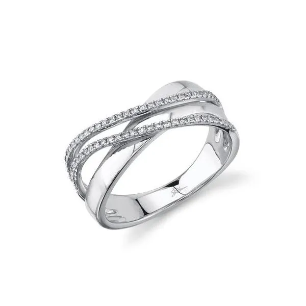 Diamond Crossover Fashion Ring Jim Kryshak Jewelers Wausau, WI