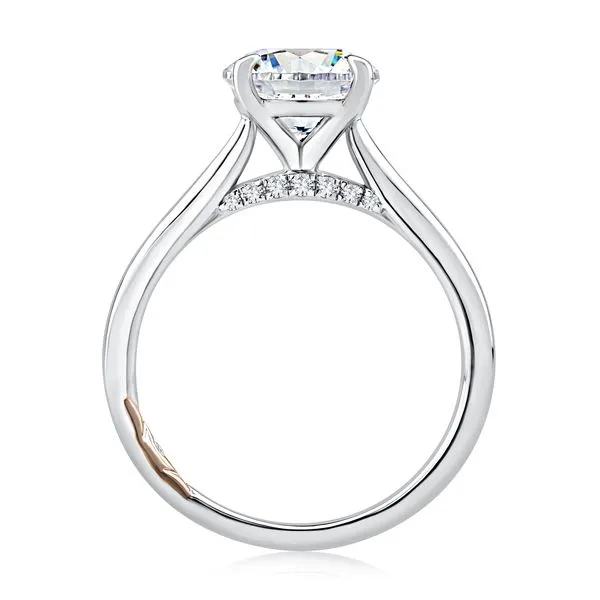 Round Solitaire Engagement Ring Setting Image 3 Jim Kryshak Jewelers Wausau, WI