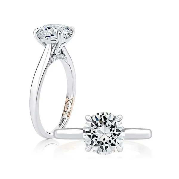 Round Solitaire Engagement Ring Setting Jim Kryshak Jewelers Wausau, WI