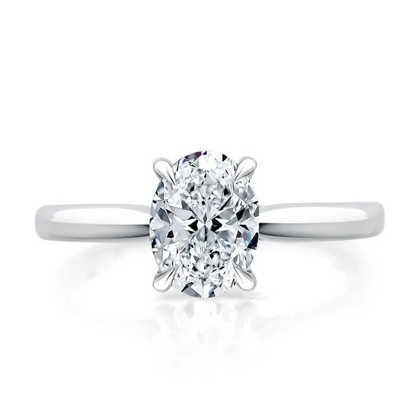 Oval Solitaire Engagement Ring Setting Image 2 Jim Kryshak Jewelers Wausau, WI