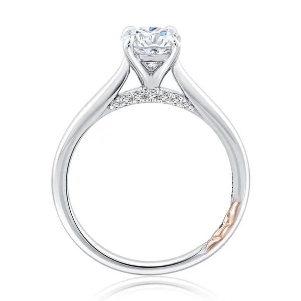 Oval Solitaire Engagement Ring Setting Image 3 Jim Kryshak Jewelers Wausau, WI