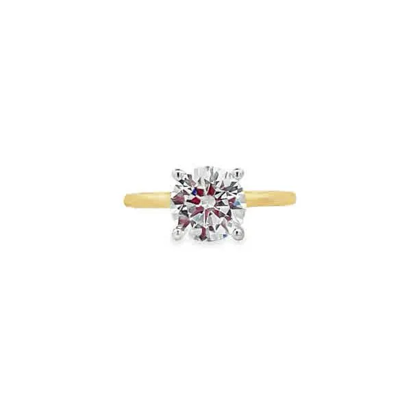 Round Hidden Halo Engagement Ring Setting Jim Kryshak Jewelers Wausau, WI