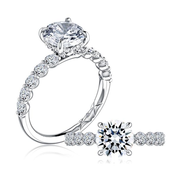 Round Engagement Ring Setting Jim Kryshak Jewelers Wausau, WI