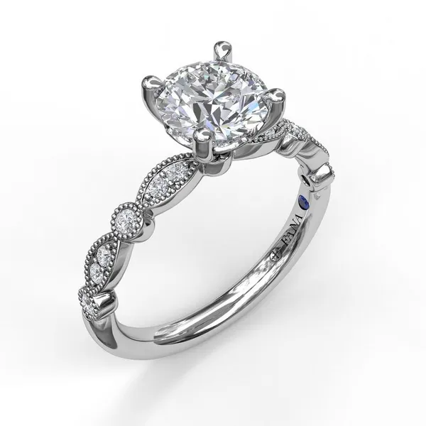 Round Engagement Ring Setting Jim Kryshak Jewelers Wausau, WI