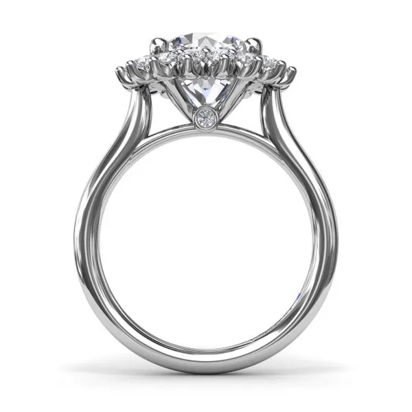 Fana Round Halo Engagement Ring Setting 001-140-05957 Jim