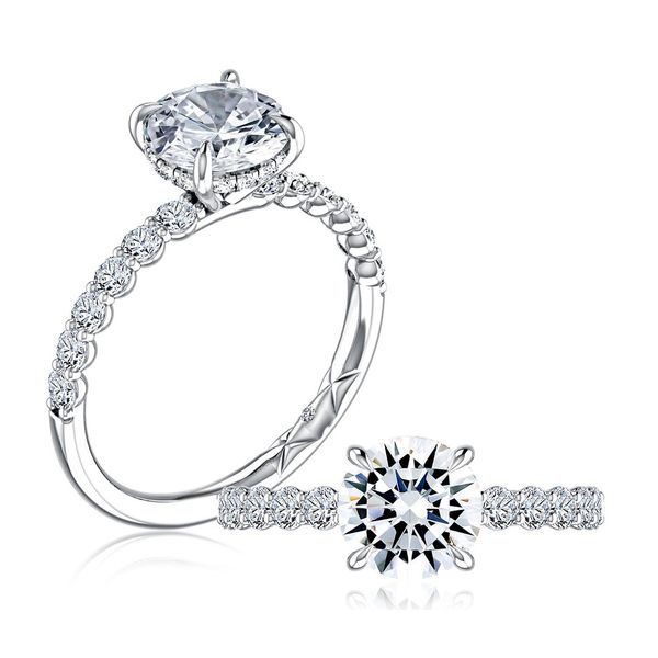 Round Engagement Ring Setting Jim Kryshak Jewelers Wausau, WI