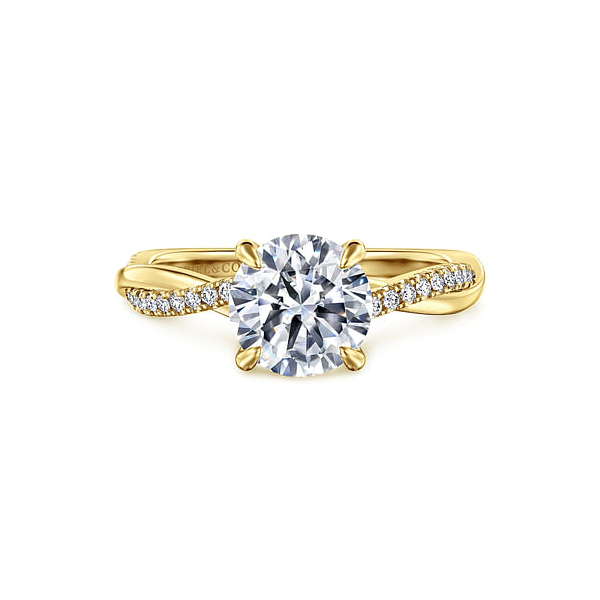 Round Twist Engagement Ring Setting Jim Kryshak Jewelers Wausau, WI