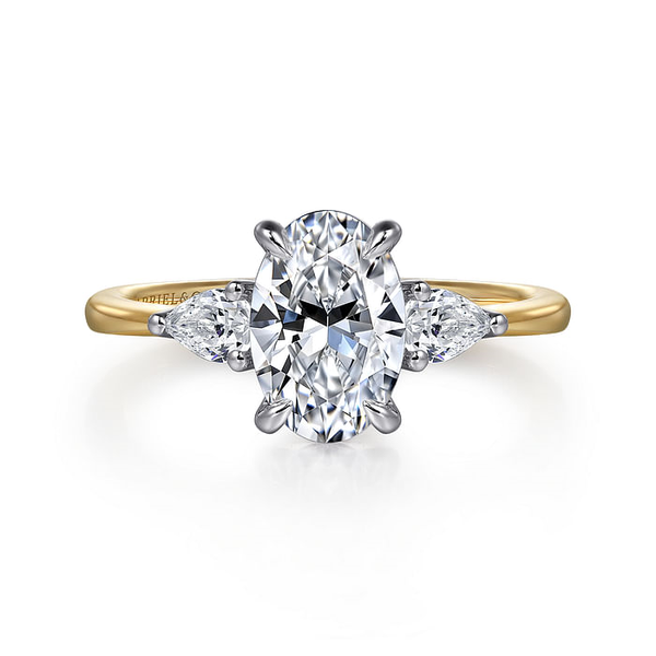 Oval 3-Stone Engagement Ring Setting Jim Kryshak Jewelers Wausau, WI