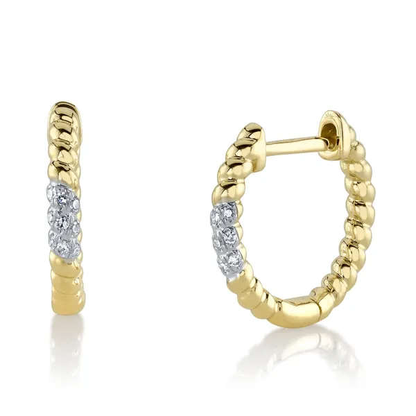 Huggie Diamond Earrings Jim Kryshak Jewelers Wausau, WI