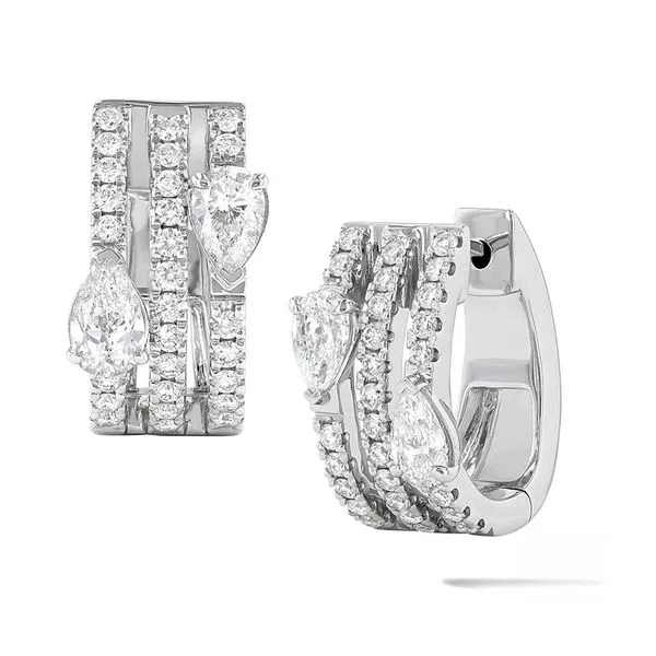 Diamond Huggie Earrings Jim Kryshak Jewelers Wausau, WI