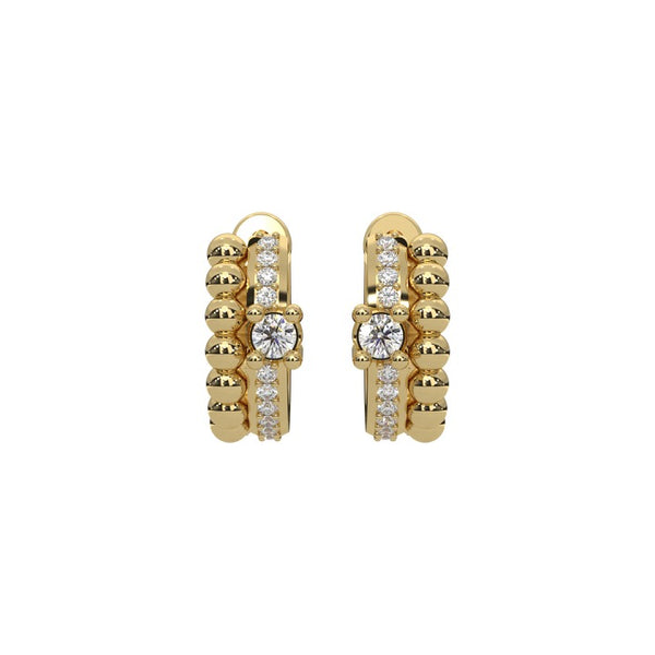 Diamond Huggie Earrings Jim Kryshak Jewelers Wausau, WI