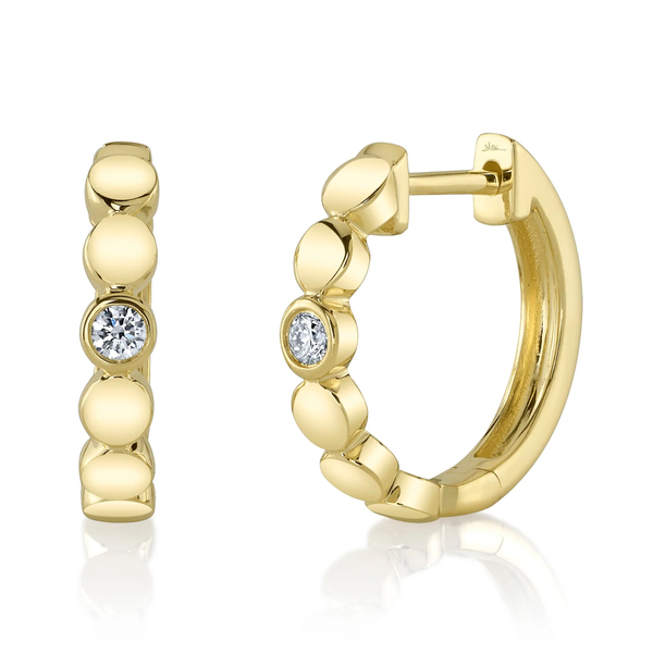 Diamond Huggie Hoop Earrings Jim Kryshak Jewelers Wausau, WI